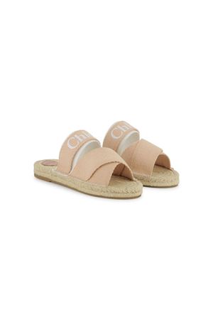 ciabatta in pelle rosa CHLOE' KIDS | C20512231